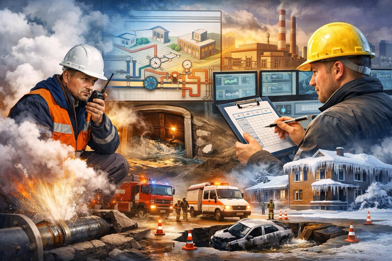 Как разработать рабочие сценарии аварий для ПЛАС теплосетевой организации